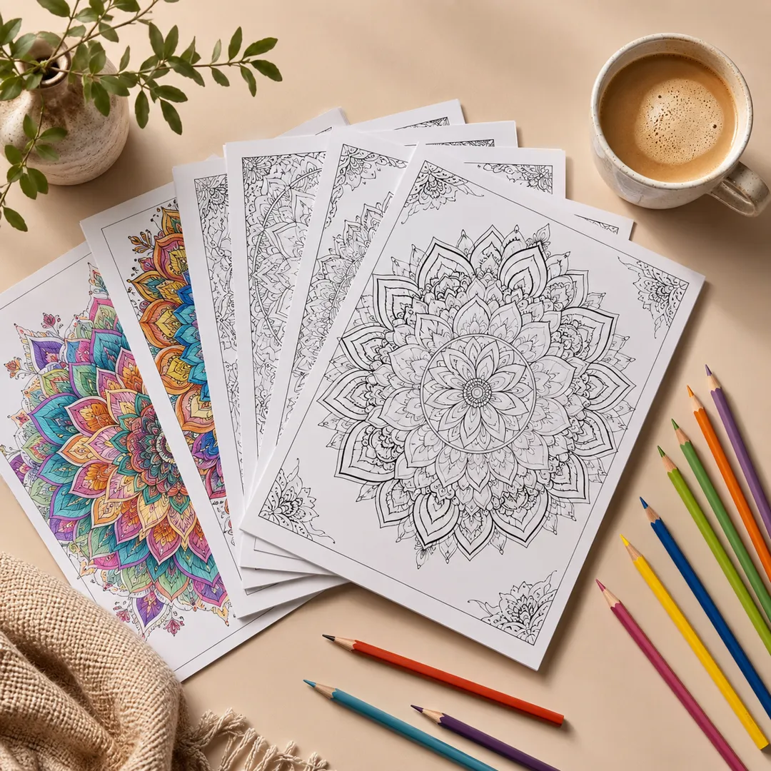 Pack completo de mandalas para colorear